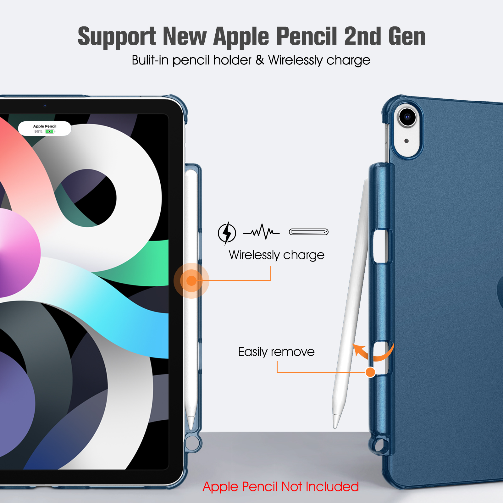 Generation FINTIE iPad, Blau 4. Bookcover, Air Hülle, 2020, iPad Zoll 10.9