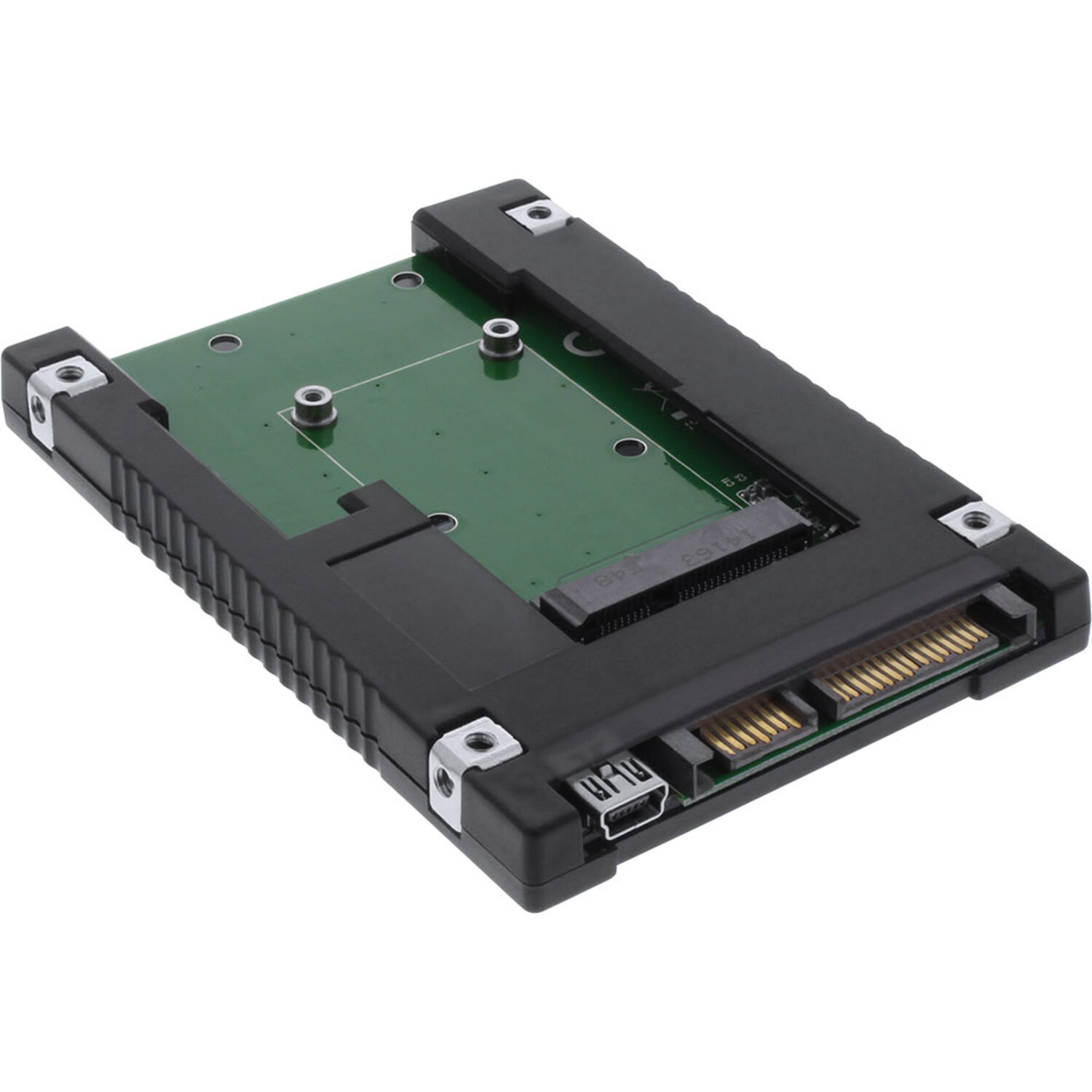 INLINE InLine® Laufwerksadapter Laufwerksadapter mSATA mehrfarbig Adapter SATA Konverter auf 2,5, SSD SATA 2,5, 