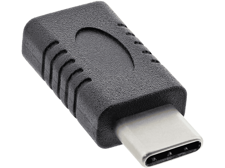 / USB Adapter, 3.2 Adapter Gen.2 USB USB InLine® Stecker 3.2 schwarz Buchse / INLINE Adapter, USB-C