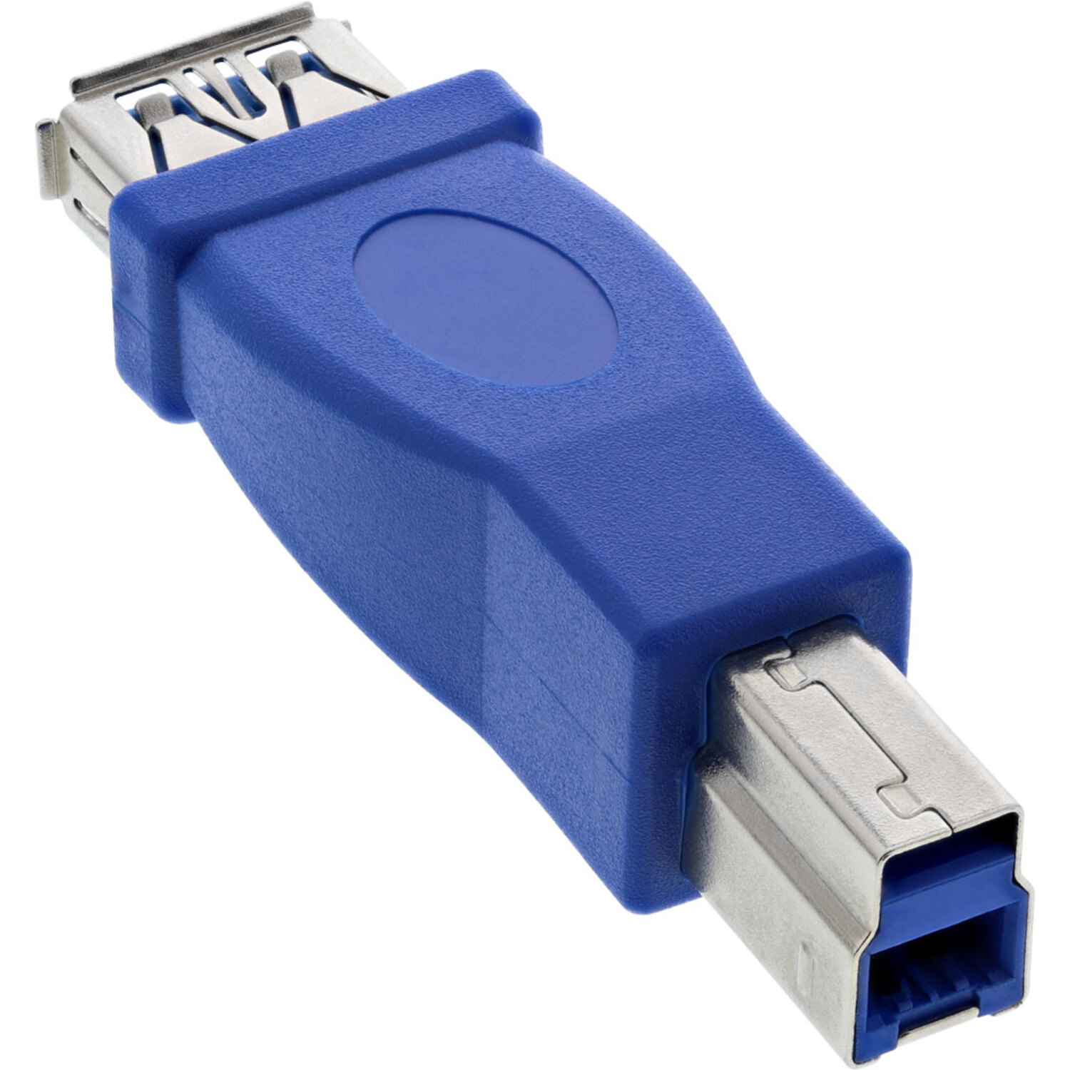 3.0 InLine® USB USB Stecker blau / 3.0 Konverter Adapter A auf Adapter, INLINE Adapter, Buchse B