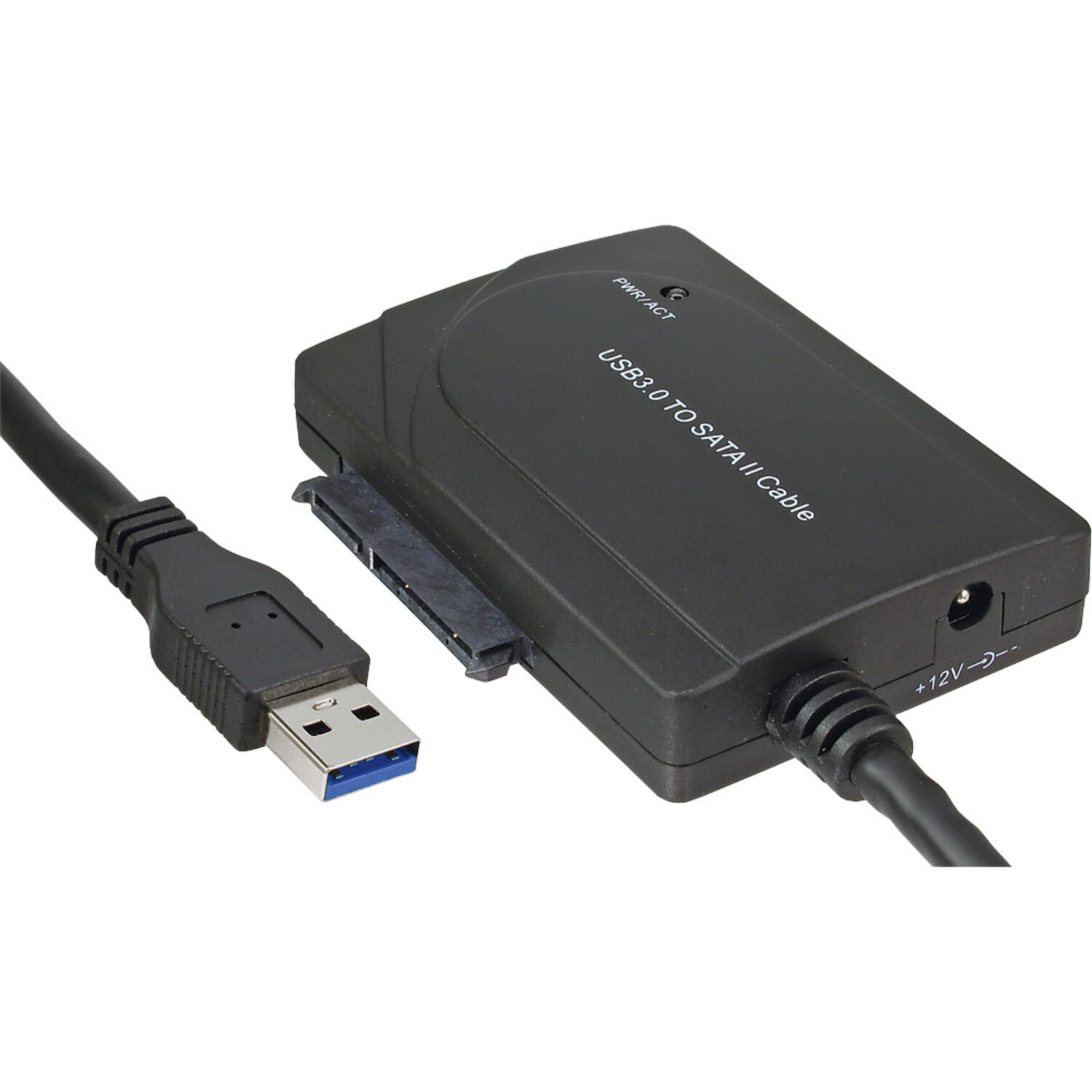 INLINE InLine USB 3.0 Netzteil, Kabel Konverter Steckadapter II schwarz SATA zu mit