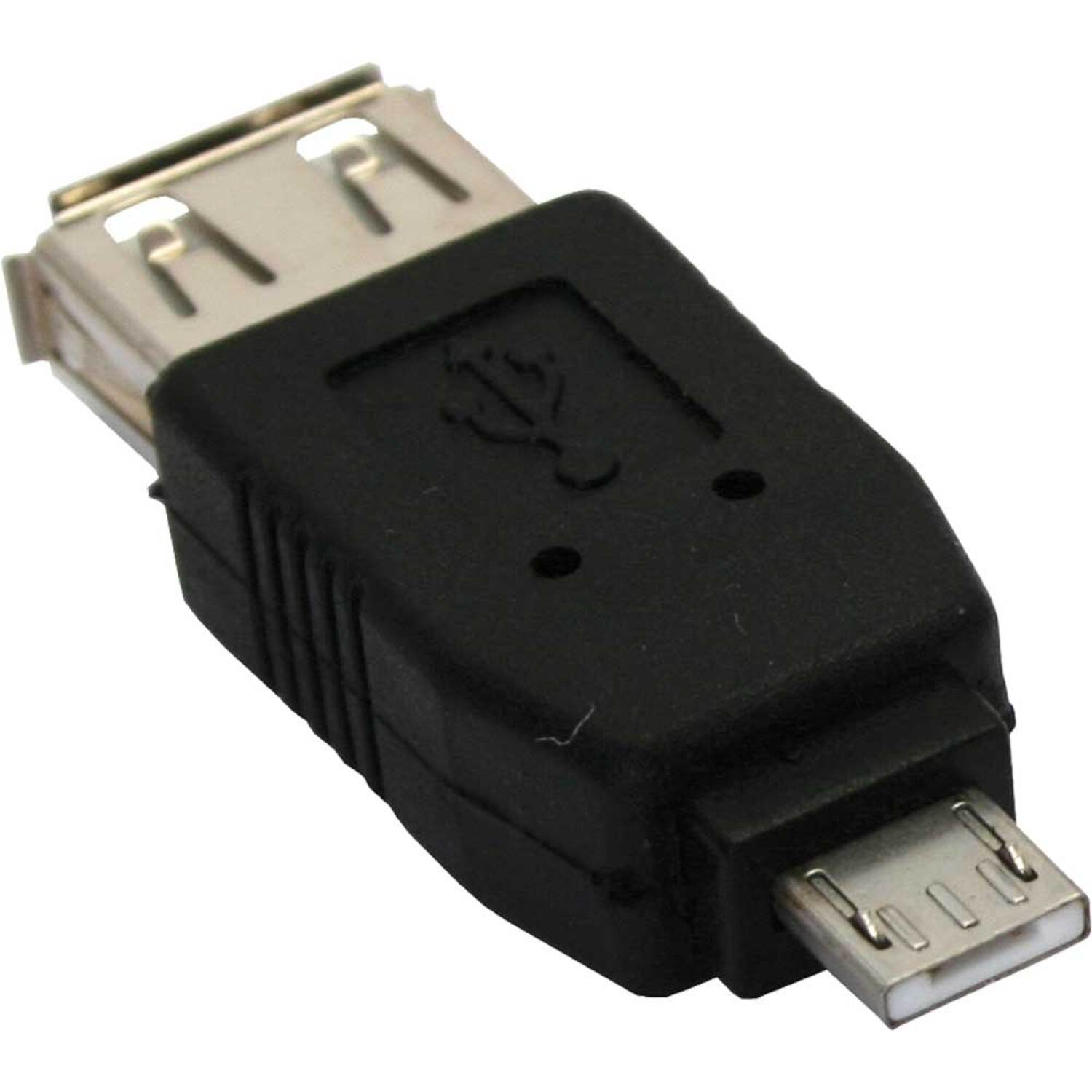 InLine® Adapter, USB A / an Buchse Stecker Adapter, INLINE Micro-A USB 2.0 Micro-USB schwarz Adapter