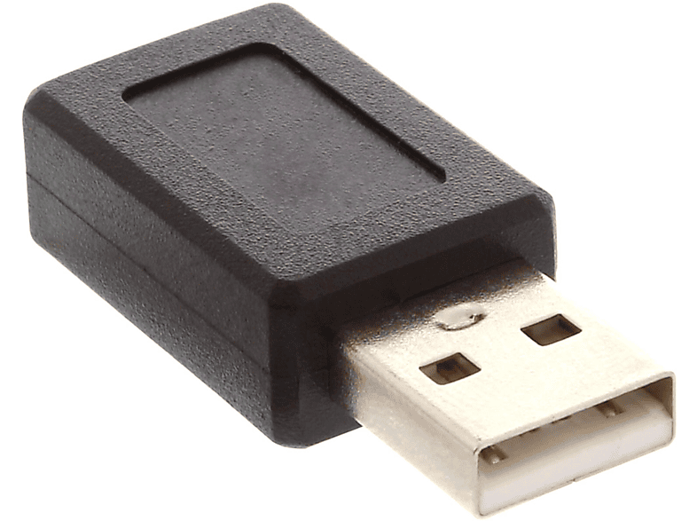 INLINE InLine® USB 2.0 auf Adapter, Buchse Mini-5pol A Adapter, USB / Stecker 2.0 Adapter schwarz USB