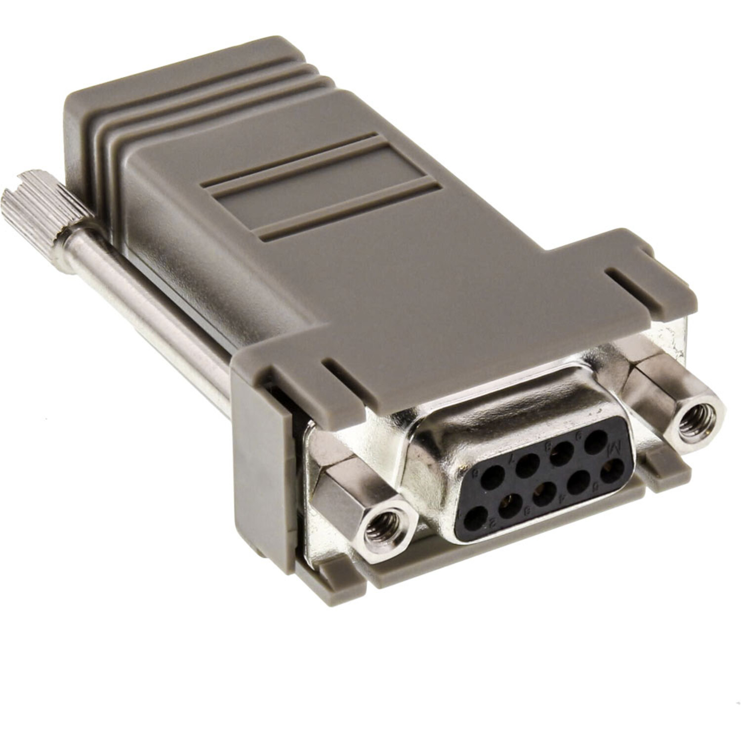 INLINE Adapter 9pol an / Datenadapter Buchse D RJ12 Gender Gender / Konverter Datenadapter (9/15/25polig/RJ45), Sub Changer / mehrfarbig