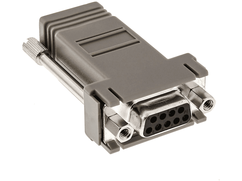 INLINE Adapter 9pol an / Datenadapter Buchse D RJ12 Gender Gender / Konverter Datenadapter (9/15/25polig/RJ45), Sub Changer / mehrfarbig