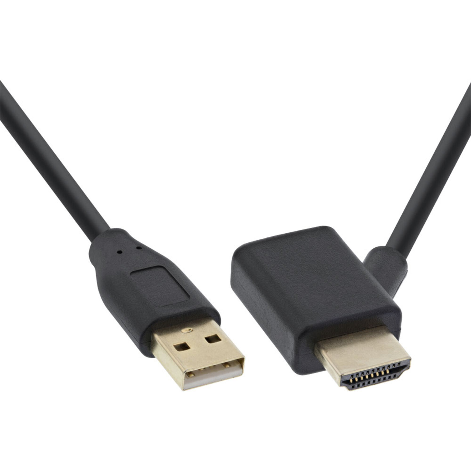 INLINE InLine® HDMI Stecker/Buchse USB-Power HDMI mit mini / Einspeisung HDMI DVI Adapter zu 0,5m HDMI / 