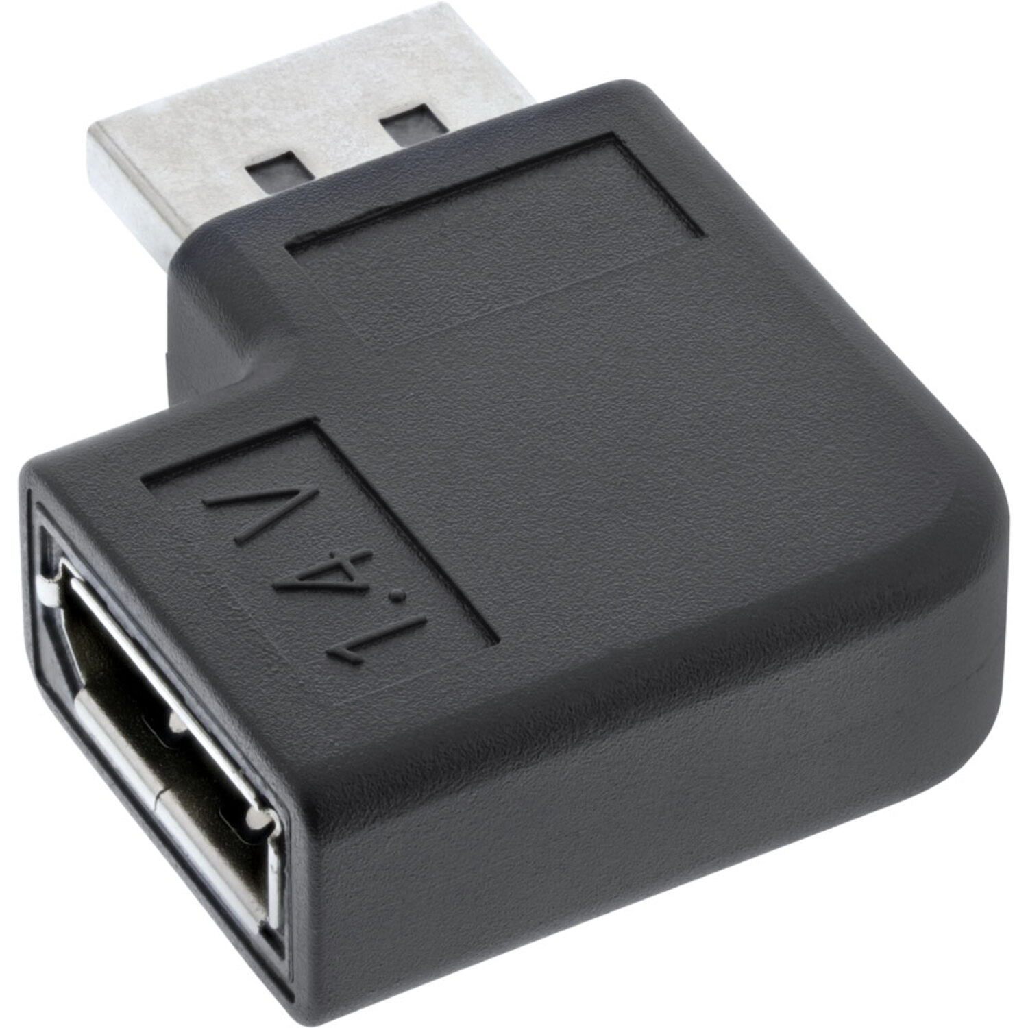 VGA DVI DisplayPort / Displayport Adapter / / InLine® Buchse gewinkelt Adapter, links zu INLINE HDMI Stecker