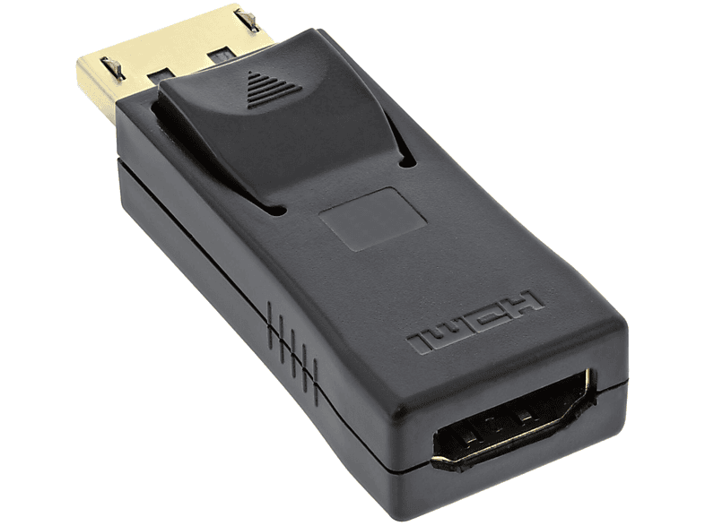 INLINE InLine® DisplayPort Adapter, Stecker auf HDMI Buchse, 4K2K, mit / zu Displayport zu HDMI / VGA / DVI