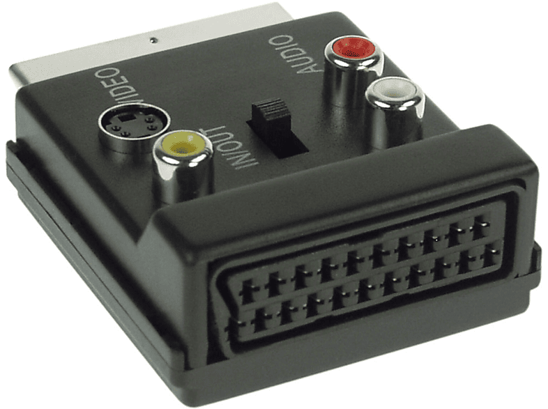 INLINE InLine® SVHS/Scart Adapter, Scart Stecker/Buchse an 3x Cinch