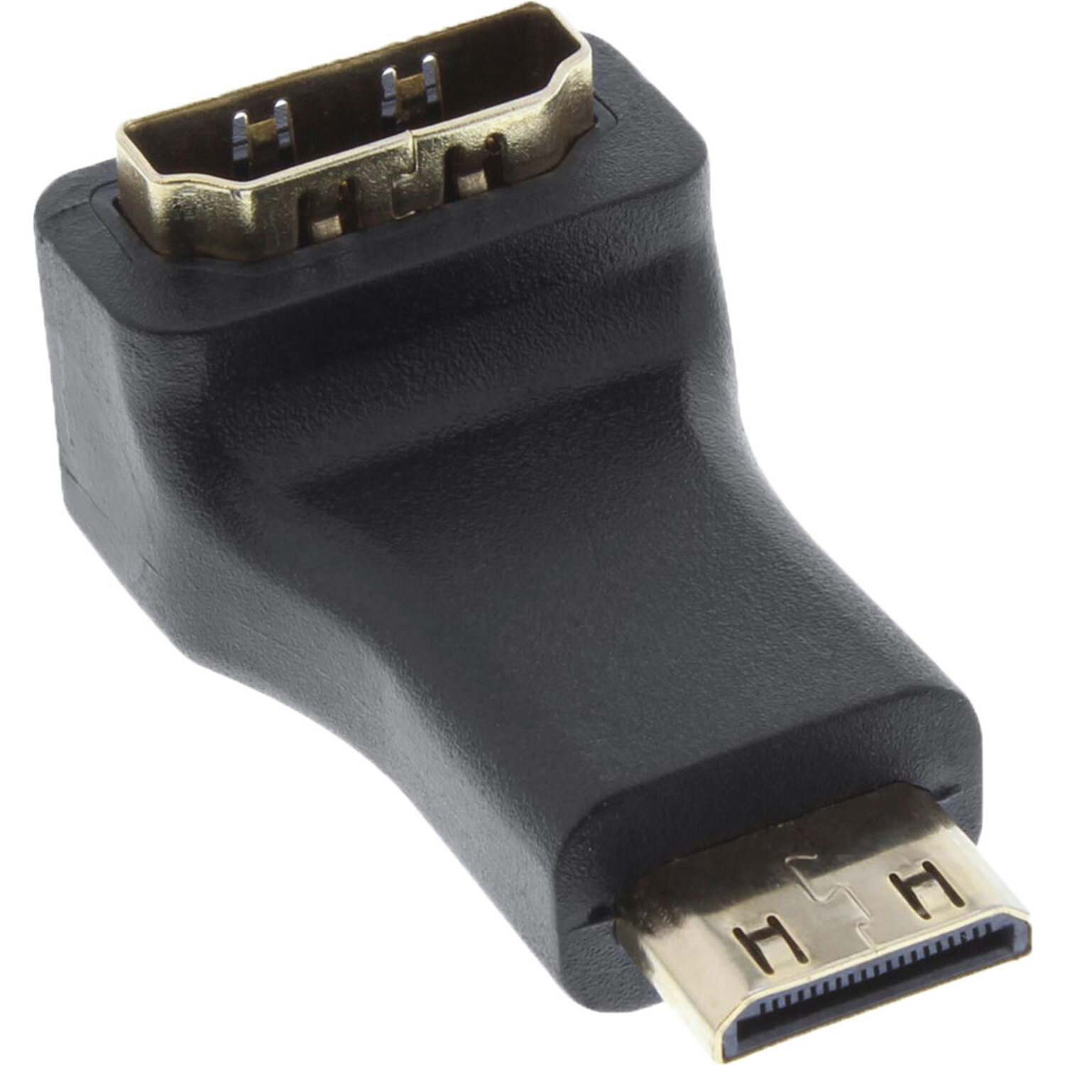 INLINE InLine® zu A HDMI mini auf HDMI / Stecker, Buchse 4K2K DVI gewinkelt, Adapter, / / HDMI C HDMI Mini