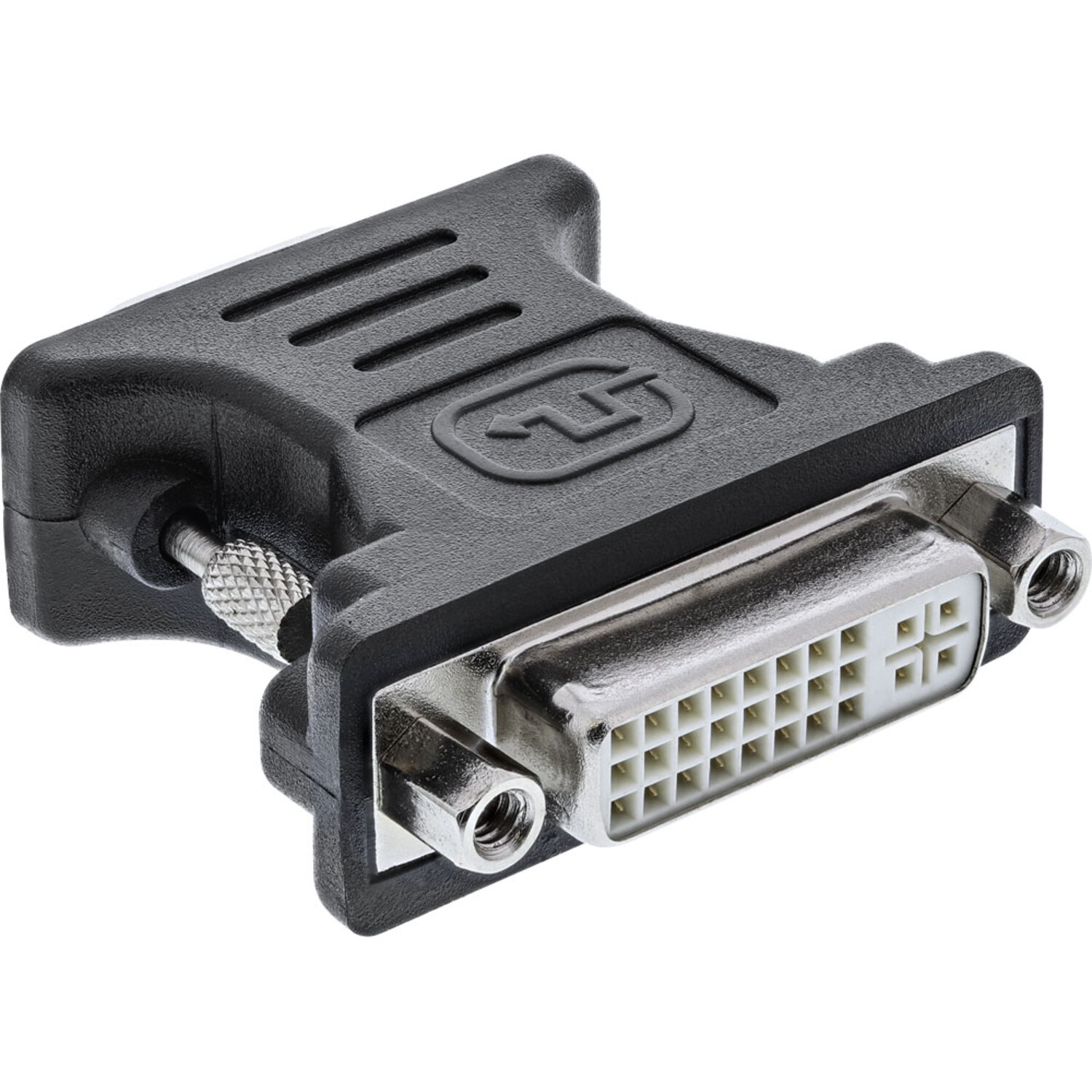 Buchse Stecker DVI DVI-A DVI zu auf VGA HD INLINE / DFP Analog / 24+5 Adapter, (VGA) 15pol InLine®