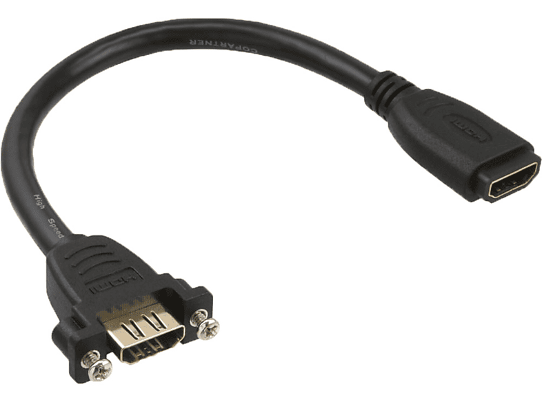 INLINE InLine® HDMI Adapterkabel zum Einbau, A Buchse/Buchse