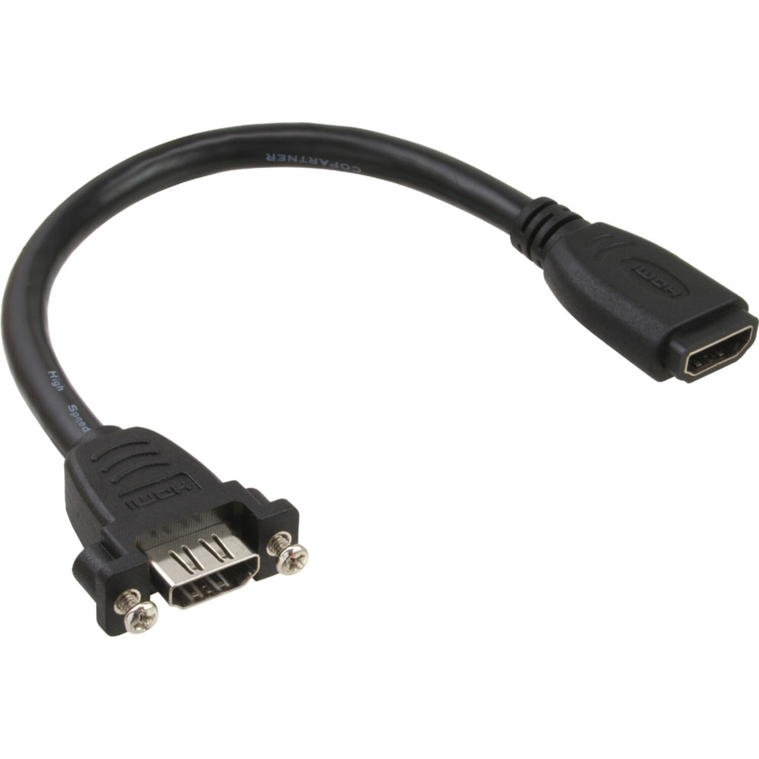 HDMI / InLine® HDMI HDMI 0,6m A zu 4K2K / / Adapterkabel Einbau, zu HDMI zum Buchse/Buchse, mini DVI INLINE