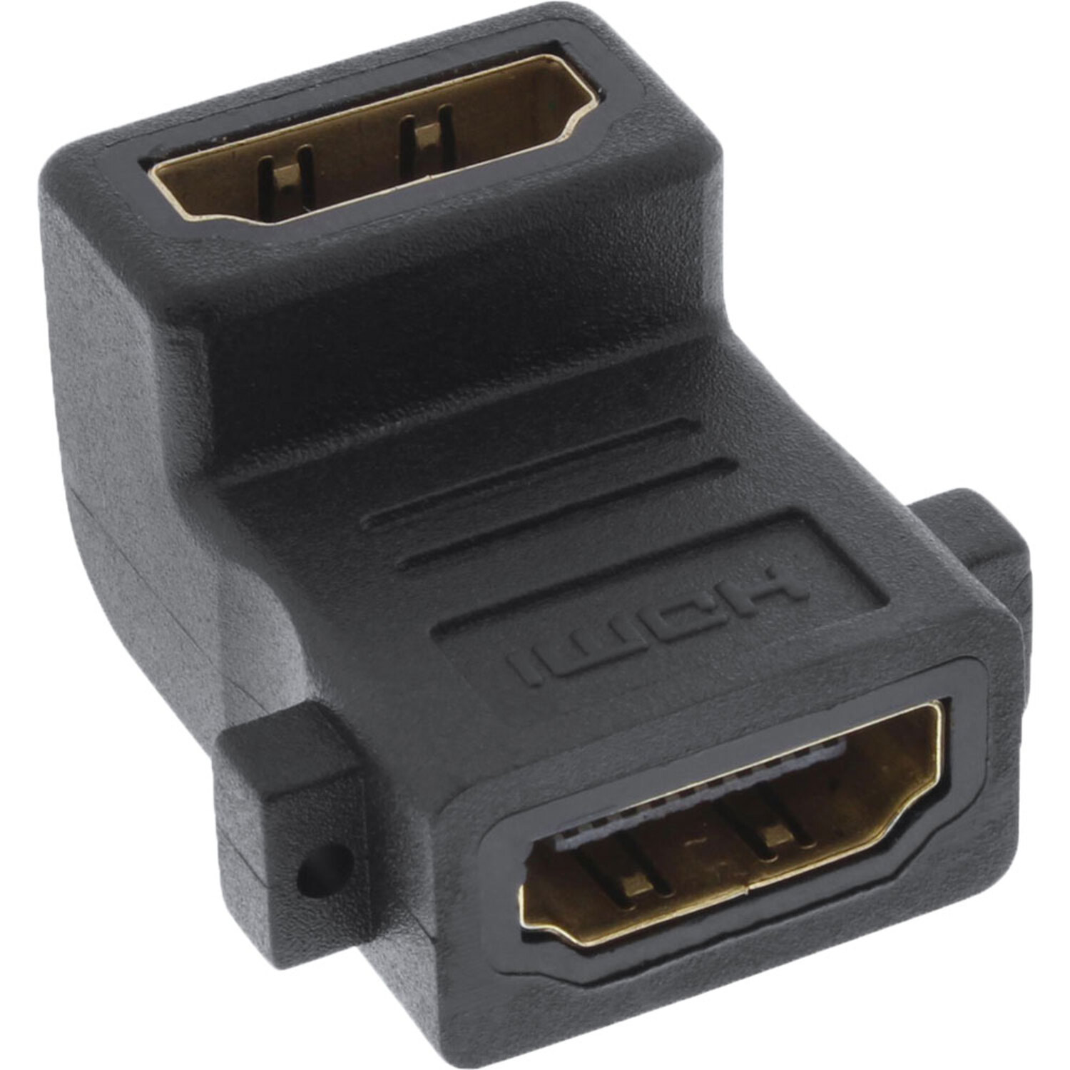 DVI Buchse/Buchse, 4K2K / zu INLINE HDMI InLine® / Adapter HDMI zum A Einbau Gewinde, / HDMI mit HDMI mini