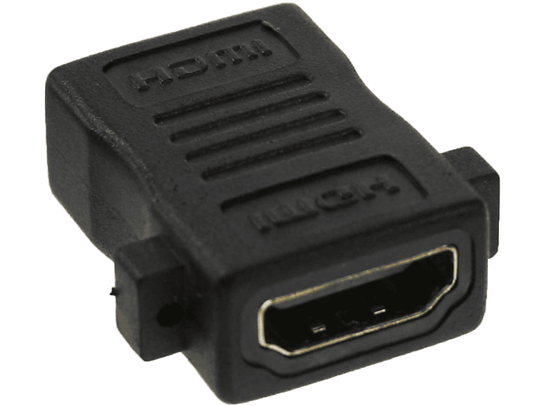 INLINE InLine® zu HDMI / / / vergoldete A HDMI HDMI Buchse/Buchse, 4K2K zum HDMI / DVI Adapter mini Einbau