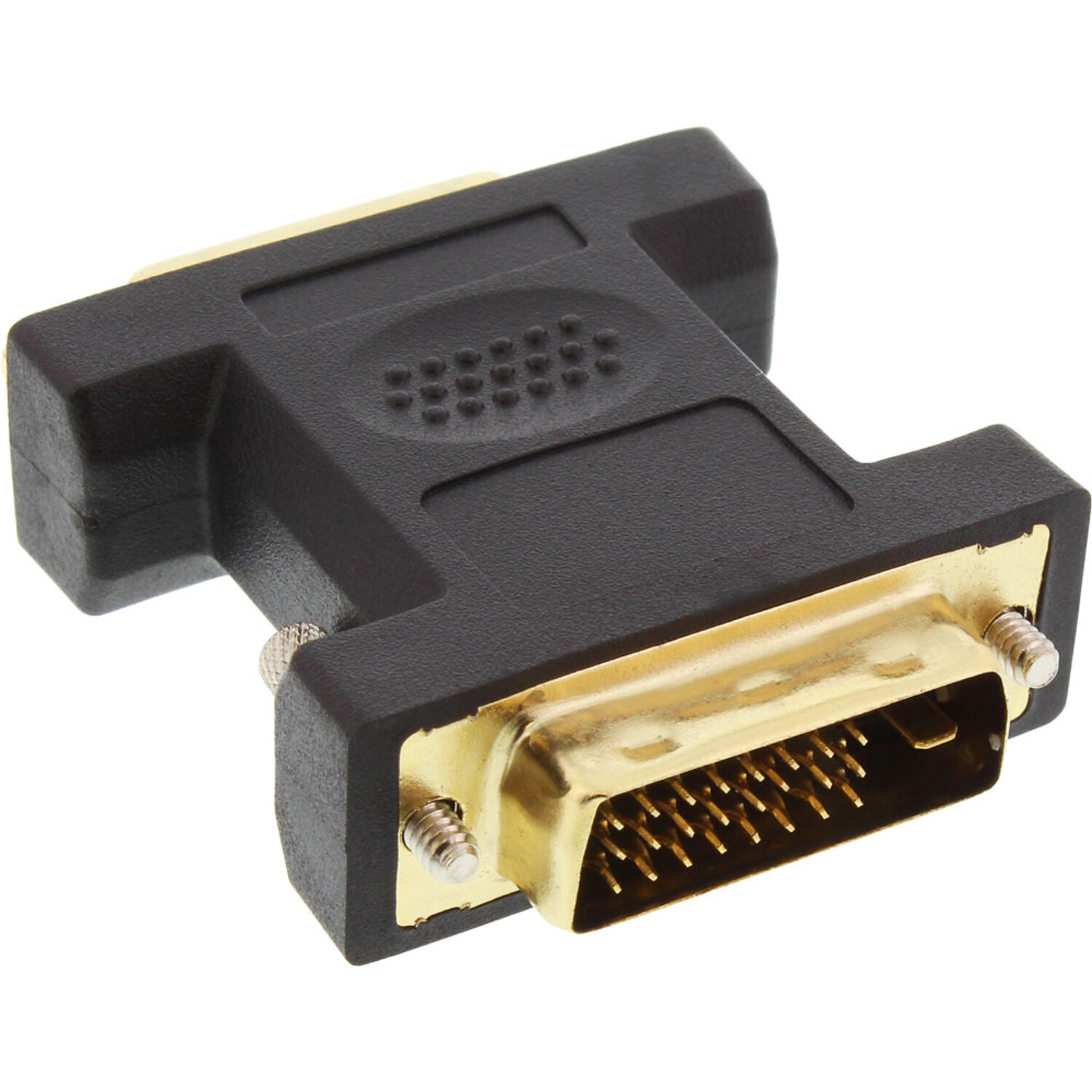 INLINE InLine® DVI / / 24+5 verg. Stecker, DFP Digital Buchse VGA / / 24+1 an DVI Adapter, DVI-D zu