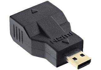 INLINE InLine HDMI Adapter, 4K2K kompatibel Steckadapter Mini HDMI C Buchse auf Micro HDMI D Stecker, vergoldete Kontakte