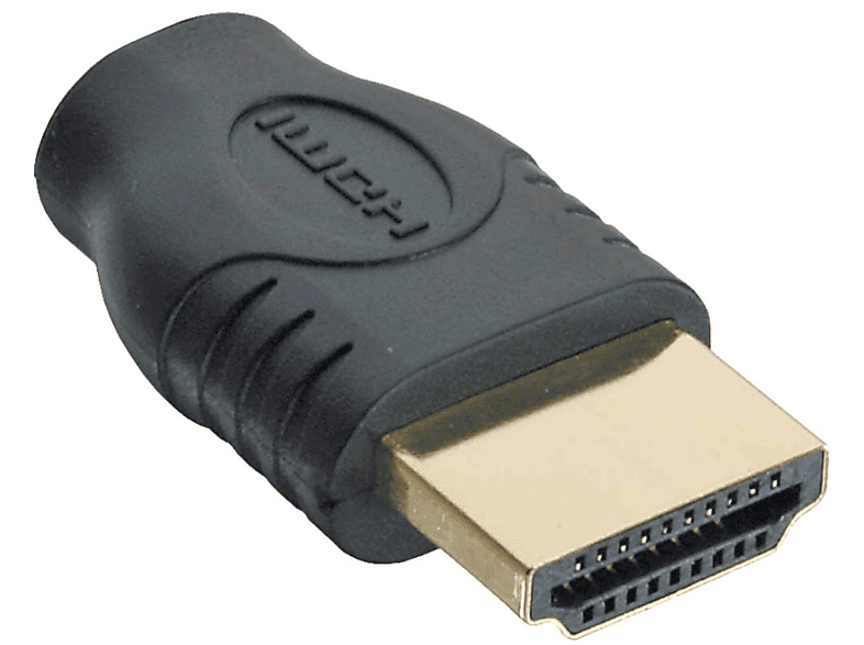 INLINE InLine® A zu / / Buchse, D Adapter, DVI zu Micro mini HDMI / HDMI vergoldete Stecker HDMI / auf HDMI