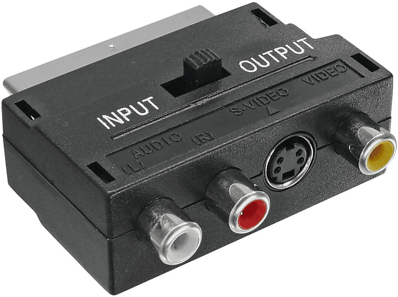 INLINE InLine® Buchse / 3x S-VHS Scart an und Scart 1x (in/out) / Cinch / Adapter, S-VHS