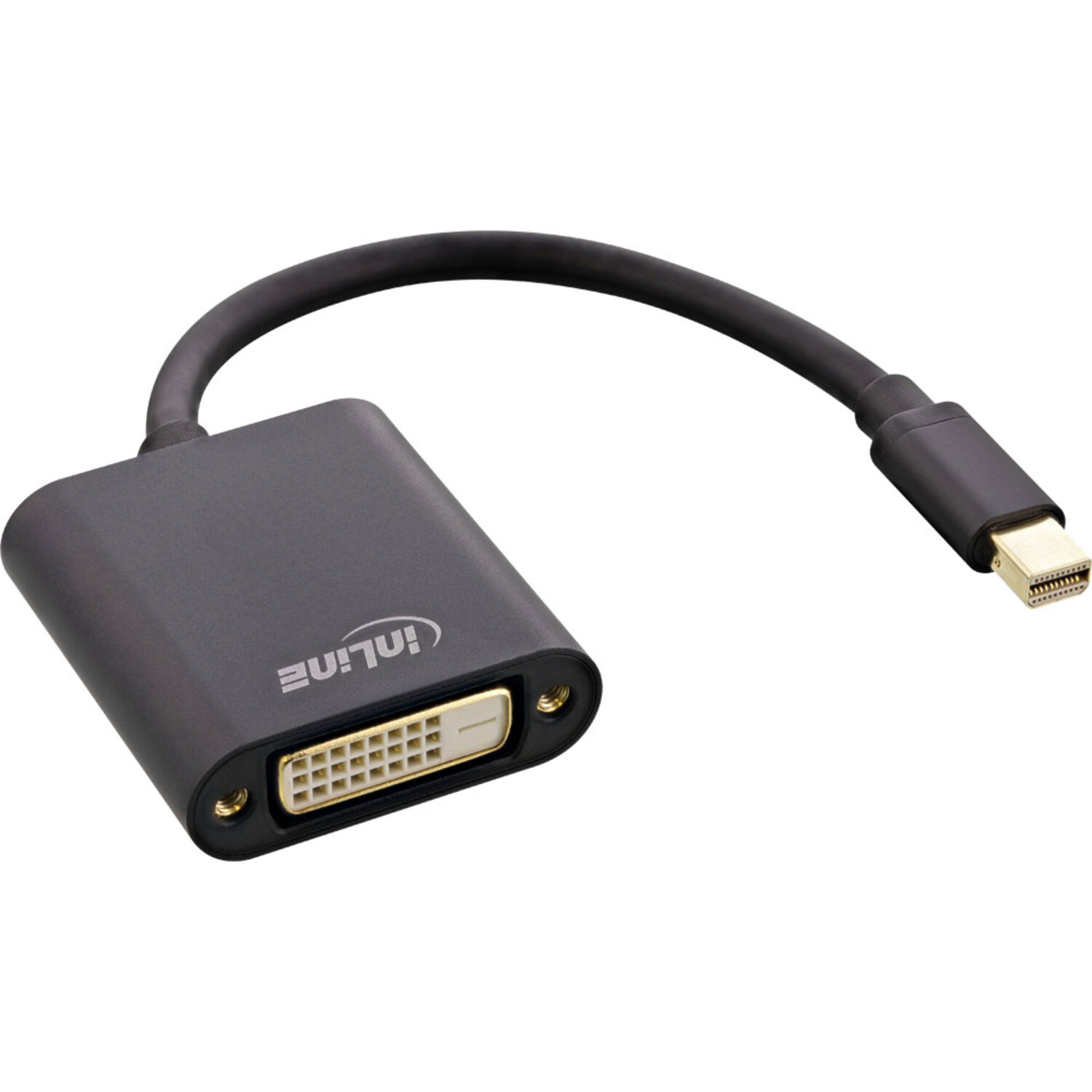 DisplayPort DVI schwarz, INLINE Aluminium, Displayport zu Mini DVI / / VGA / InLine® Adapter HDMI / zu 0,15m