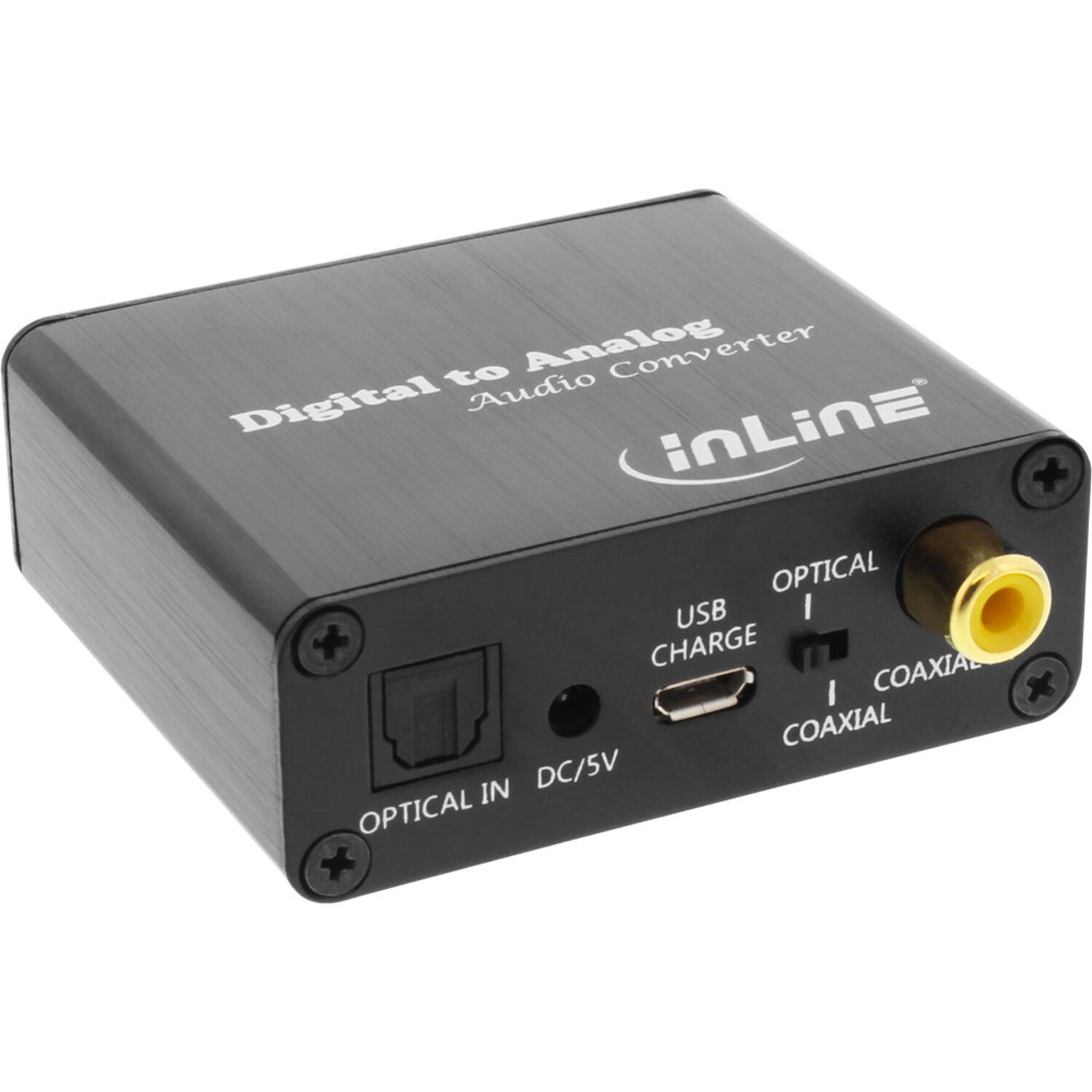 Toslink Audio-Konverter InLine® Analog, & / Digital zu DA-Wandler, zu Audiokonverter INLINE