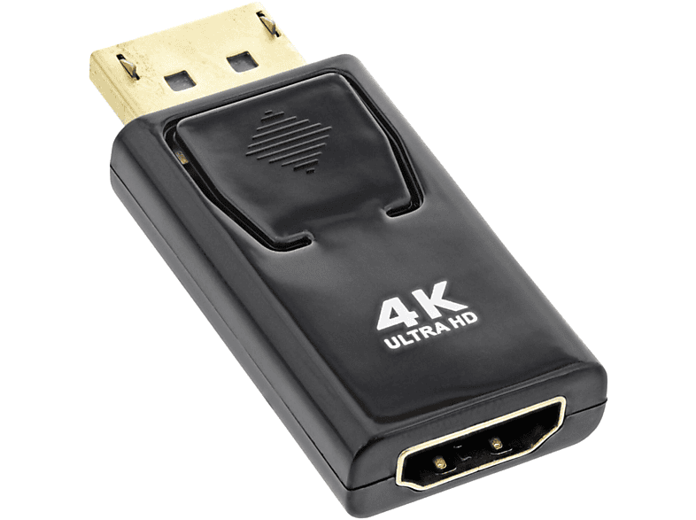 DVI HDMI INLINE InLine® 4K/60Hz, mit / HDMI auf Buchse, / zu Stecker / VGA Displayport Adapter, DisplayPort
