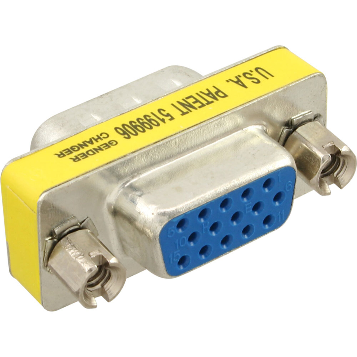 (VGA), HD / Buchse Mini-Gender-Changer, InLine® Stecker VGA, INLINE grau Adapter 15pol