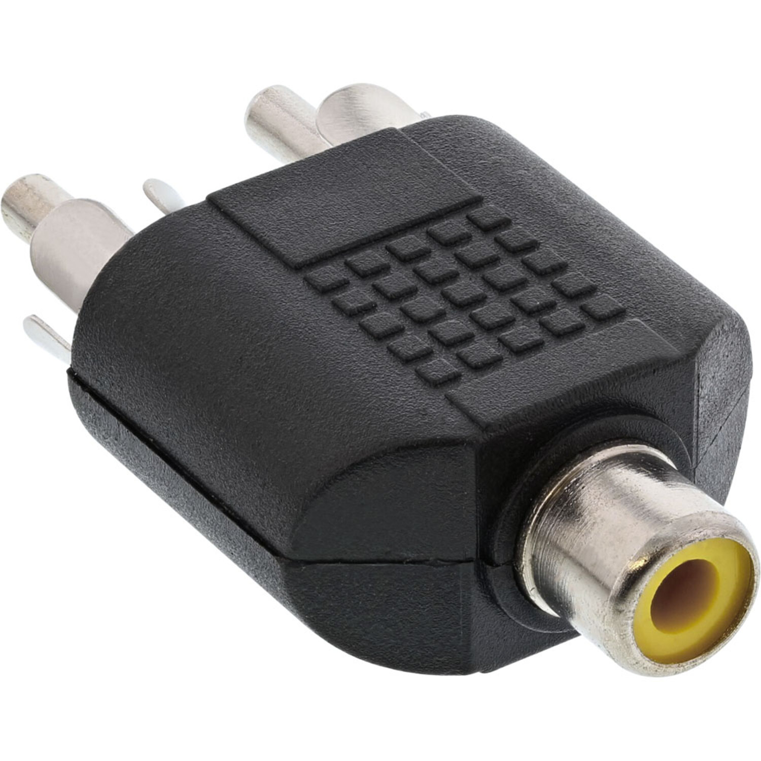 Stecker INLINE 2x Cinch Audio an / Konverter Cinch Buchse InLine® Adapter, Cinch Adapter zu