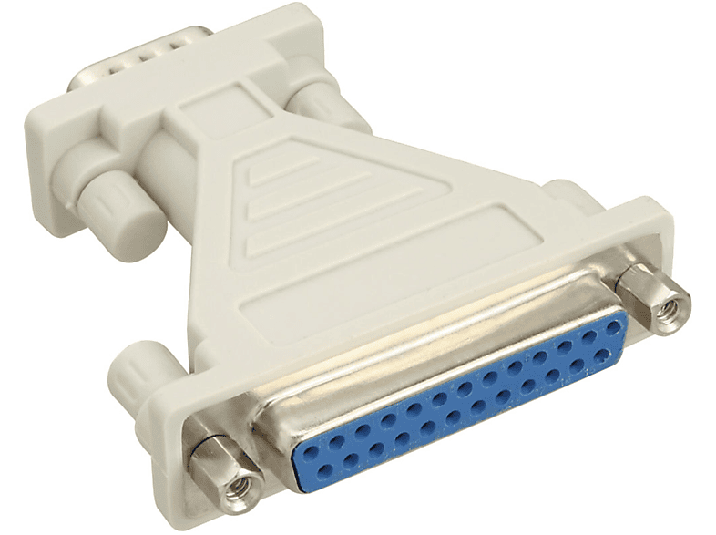 D 9pol 25pol mehrfarbig Datenadapter (9/15/25polig/RJ45), / Changer D Buchse AT-Adapter, InLine® Sub Gender Stecker an Sub INLINE Adapter