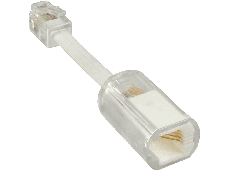 INLINE InLine® TAE für / Kabel Telefonhörer, Entwirrer von TAE / ISDN mit / Twist-Stop, Western