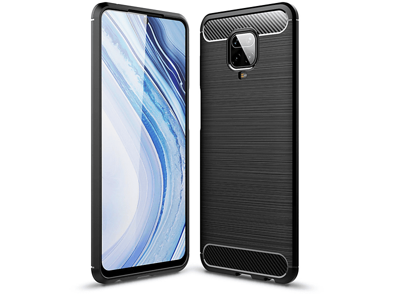 KÖNIG DESIGN Schutzhülle, Backcover, Xiaomi, Redmi Note 9 Pro, Schwarz