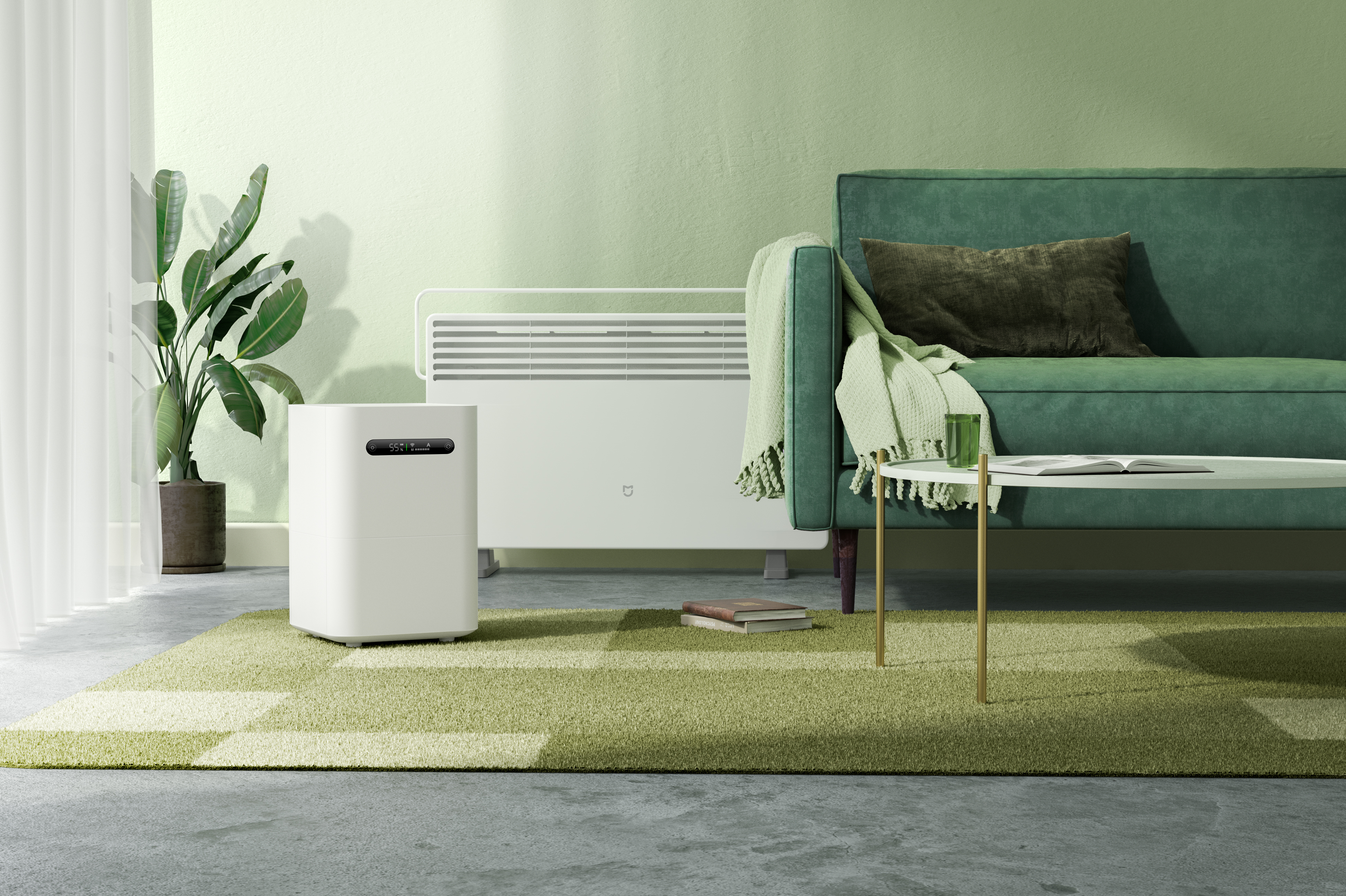 white 2 Humidifier (8 Raumgröße: 60 m³) Luftbefeuchter SMARTMI Watt, Evaporative