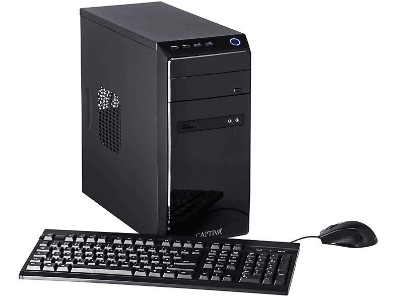 CAPTIVA Power Starter I68-011, ohne Betriebssystem, Business-PC mit Intel® Core™ i7 Prozessor, 8 GB RAM, 500 GB SSD, Intel® UHD Graphics, 0 GB