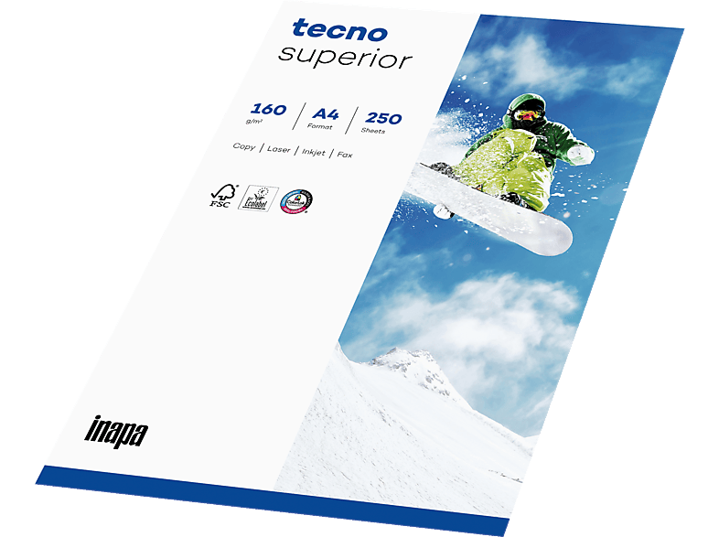 TECNO INAPA 250 Kopierpapier 1 Superior 160g A4 Bl./Pack. A4 Kopierpapier Packung 88322189