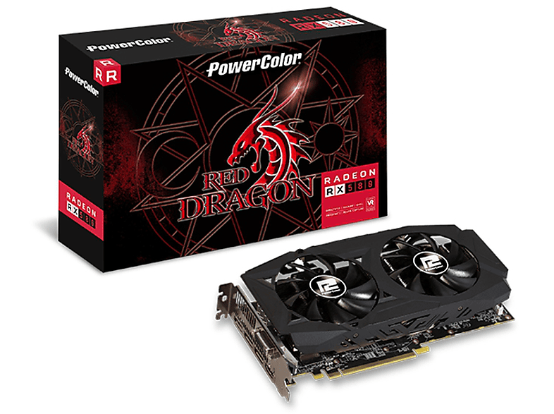 POWERCOLOR Radeon Red Dragon RX card) Graphics (AMD, 580
