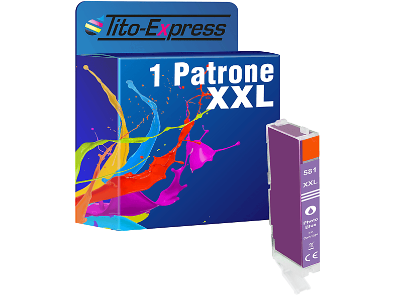 TITO-EXPRESS PLATINUMSERIE 1 Tintenpatrone ersetzt (1999C001) XXL CLI-581 Canon Photocyan Patrone
