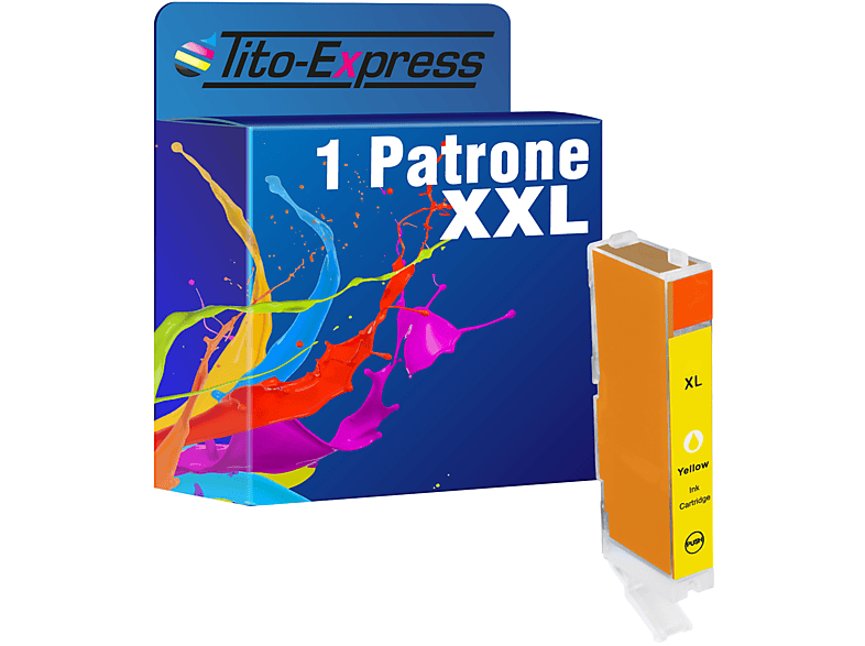 TITO-EXPRESS PLATINUMSERIE 1 ersetzt Tintenpatrone Yellow Canon Patrone (0334C001) CLI-571
