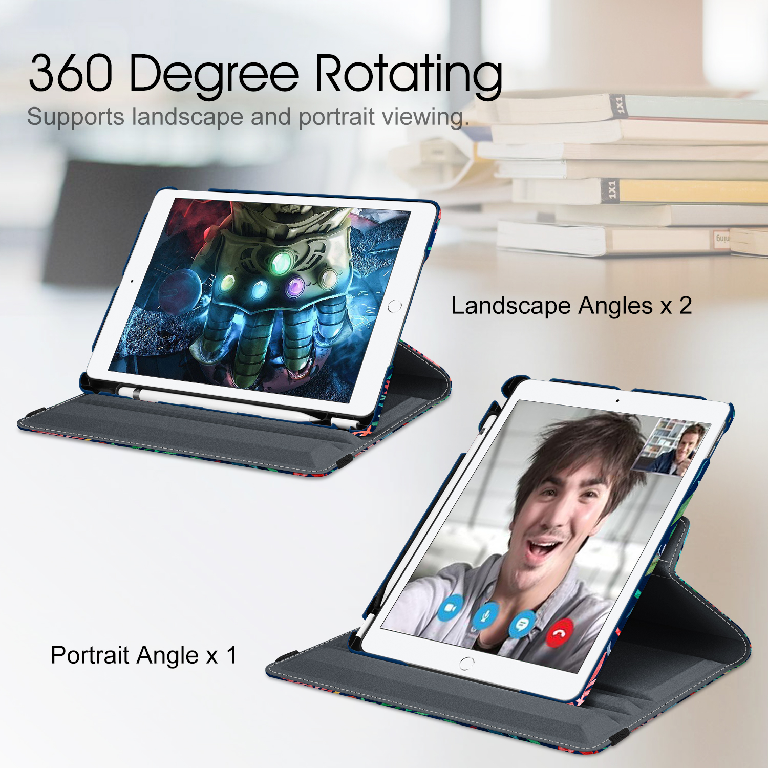FINTIE Hülle, Bookcover, Apple, Dschungelnacht 7 Generation, Zoll 2019), und Modell 10.2 2020 (8. / iPad