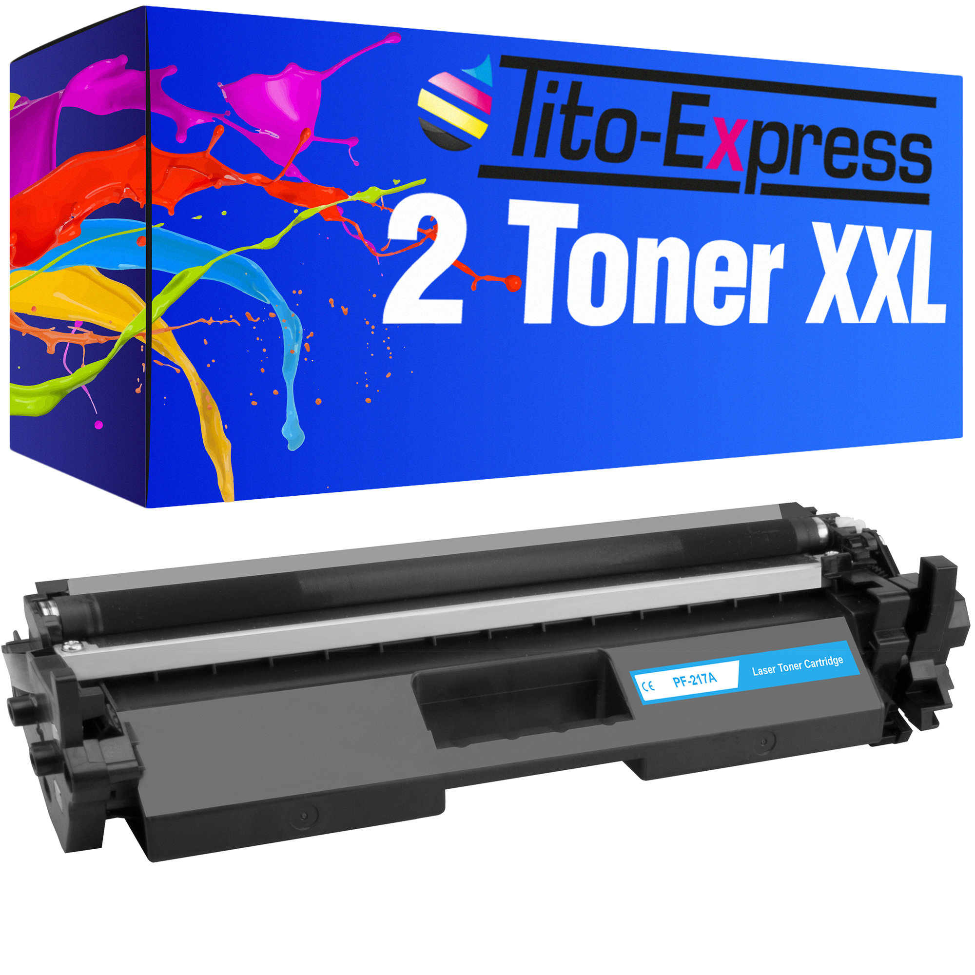 HP Toner Toner black PLATINUMSERIE TITO-EXPRESS (CF217A) 2 17A ersetzt