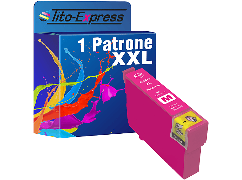 TITO-EXPRESS Tintenpatrone 1 Patrone Epson PLATINUMSERIE (C13T34734010) 34XL Magenta T3473 ersetzt