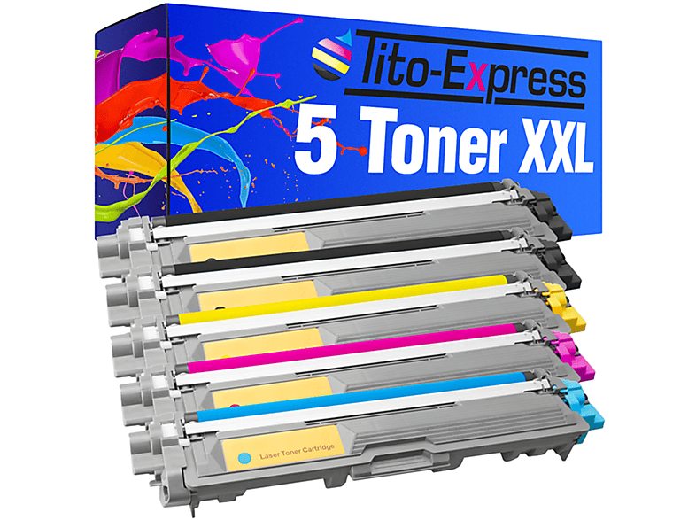 TITO-EXPRESS PLATINUMSERIE 5 Toner ersetzt Brother TN-242 TN-246 Toner black, cyan, magenta, yellow (TN-242 TN-246 TN242 TN246)