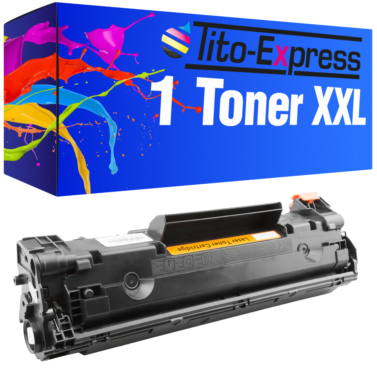 HP 1 Toner CE285A TITO-EXPRESS (CE285A) Toner ersetzt PLATINUMSERIE black 85A