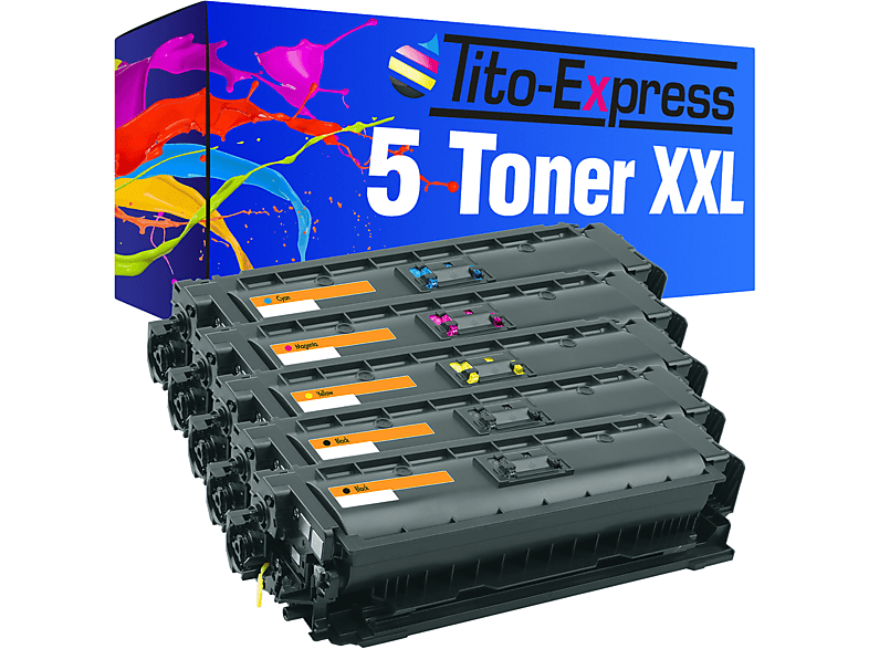 TITO-EXPRESS PLATINUMSERIE 5 Toner ersetzt HP 508X Toner black, cyan, magenta, yellow (CF360X CF361X CF362X CF363X)