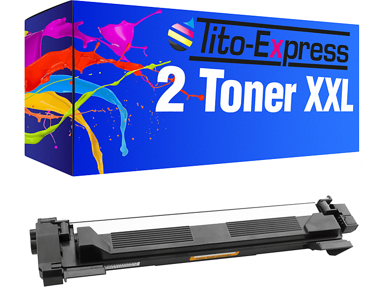 Brother 2 TITO-EXPRESS TN-1050 Toner ersetzt (TN1050) Toner PLATINUMSERIE black