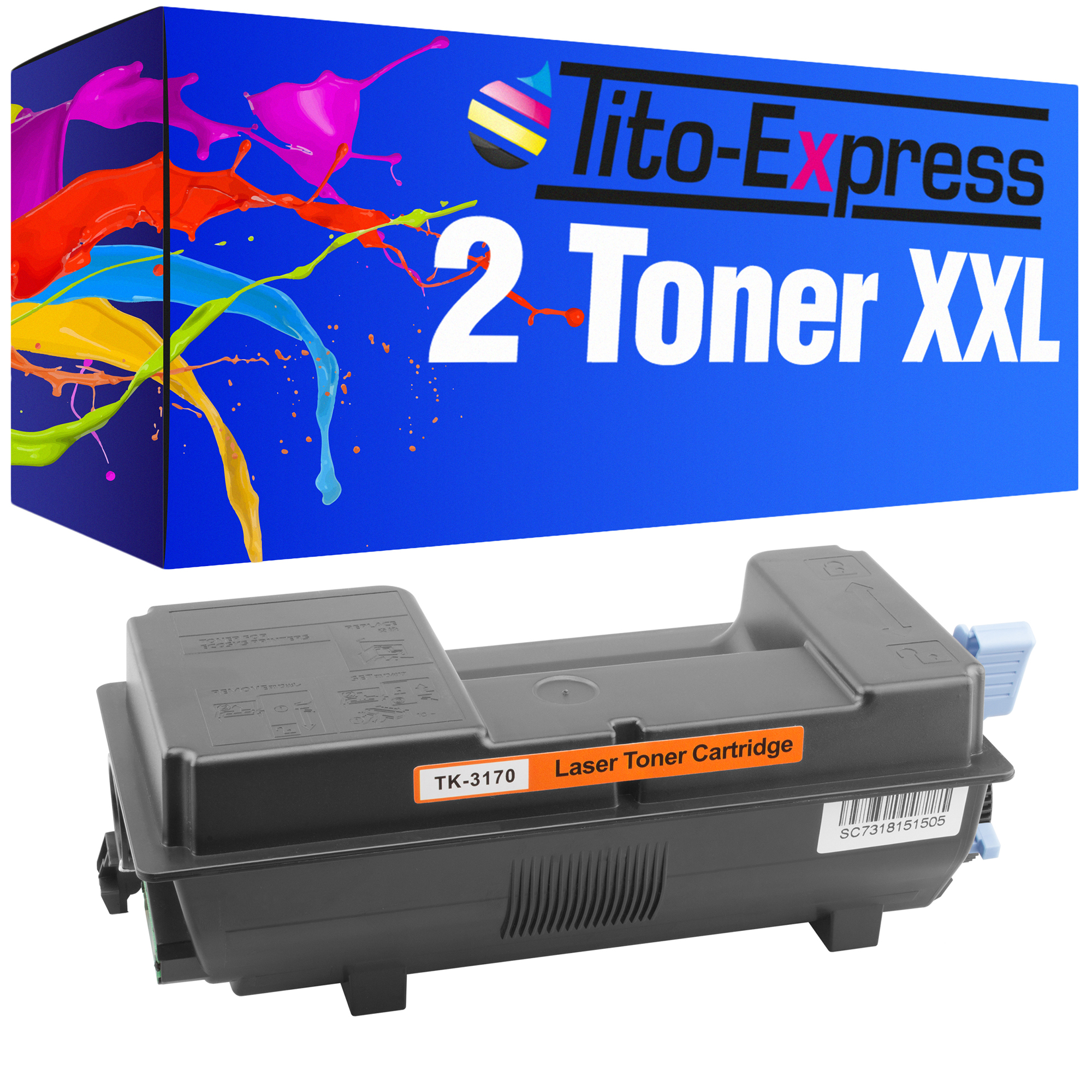 TITO-EXPRESS PLATINUMSERIE 2 Kyocera Toner TK-3170 (1T02T80NL0) ersetzt black Toner