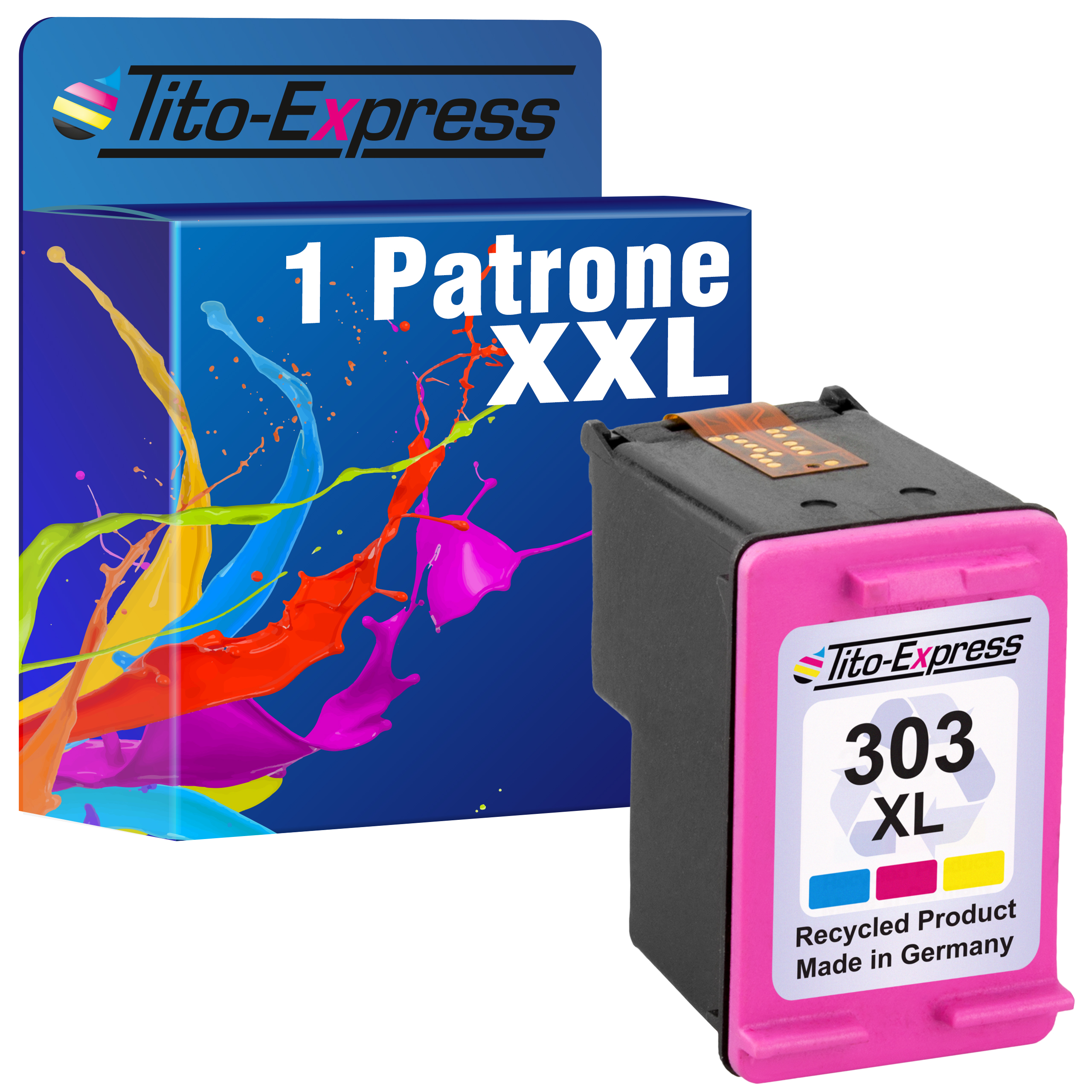 Tintenpatrone TITO-EXPRESS Patrone HP Yellow ersetzt (T6N04AE) 303 Cyan, PLATINUMSERIE XL 1 Magenta,
