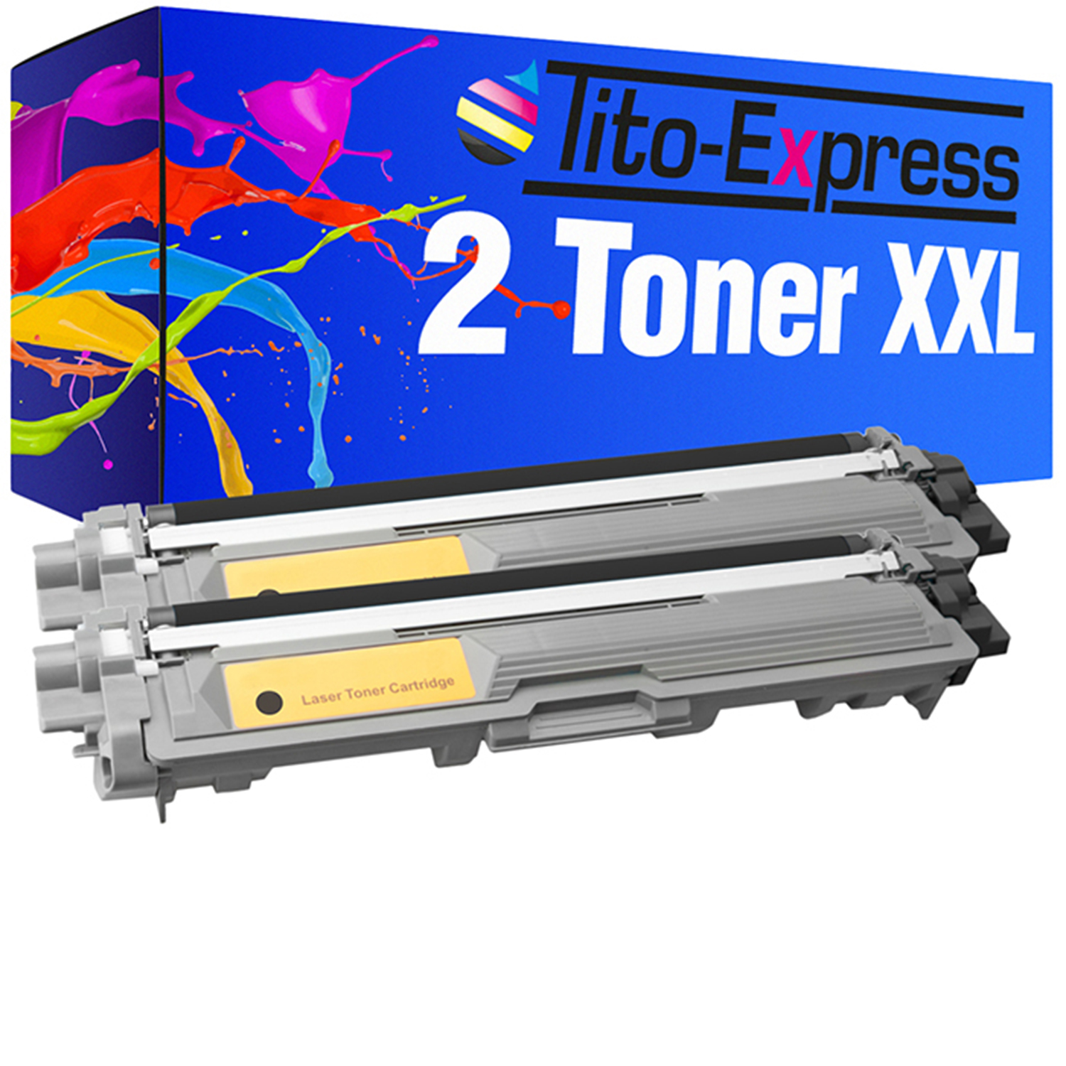 2 (TN242) black Toner ersetz PLATINUMSERIE Toner Brother TITO-EXPRESS TN-242