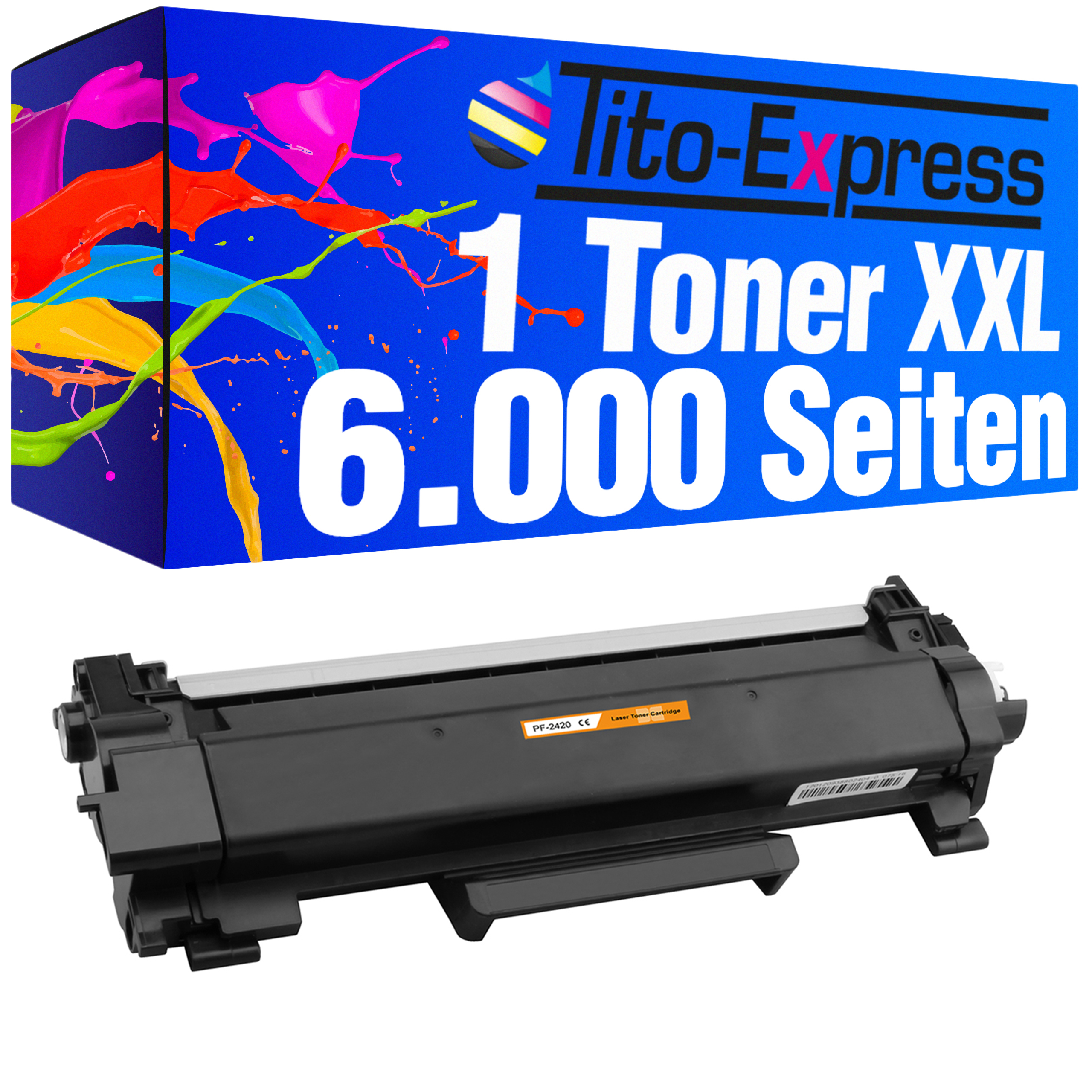 1 (TN-2420) Super-XL ersetzt Brother Toner TITO-EXPRESS Black TN-2420 PLATINUMSERIE Toner