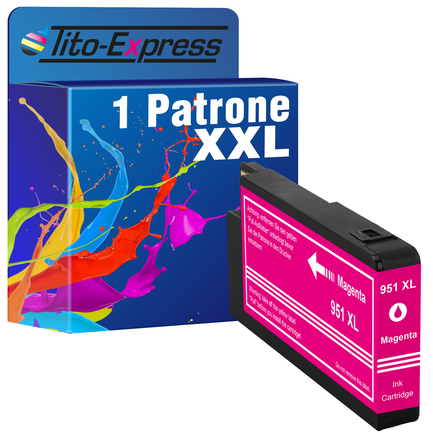 TITO-EXPRESS PLATINUMSERIE 1 Patrone Magenta (CN047AE) XL HP ersetzt 951 Tintenpatrone