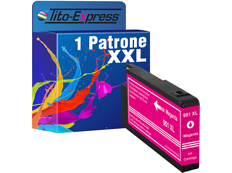 Tintenpatrone (CN047AE) XL Magenta 951 ersetzt PLATINUMSERIE HP 1 TITO-EXPRESS Patrone